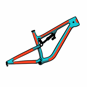 RideWrap Covered Protection Full Suspension MTB Frame