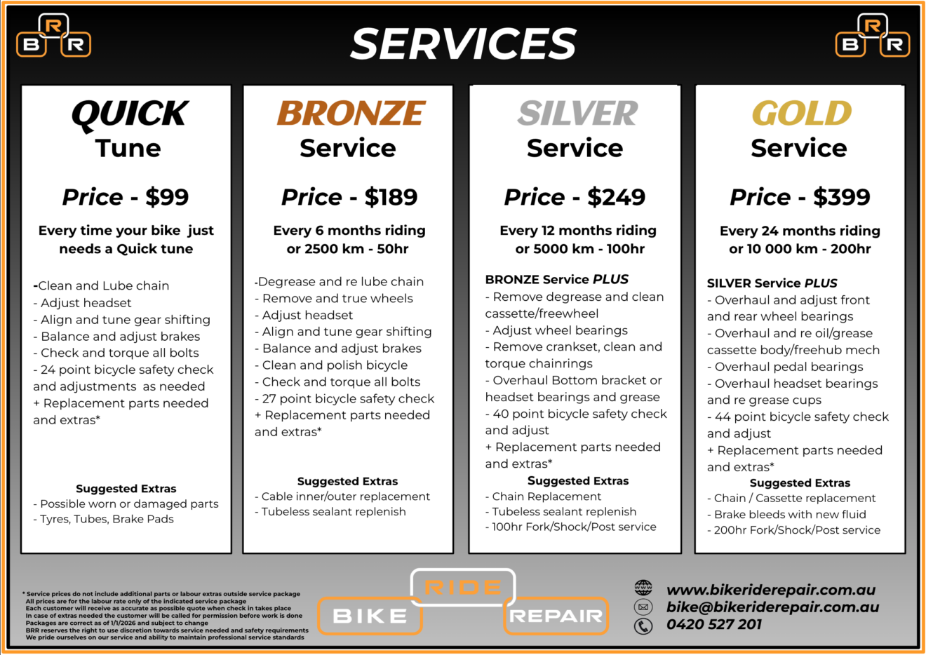 Services – Bike Ride Repair